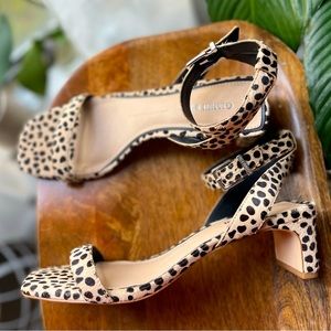 New Gianni Bini cow hair leather sandals, size 10